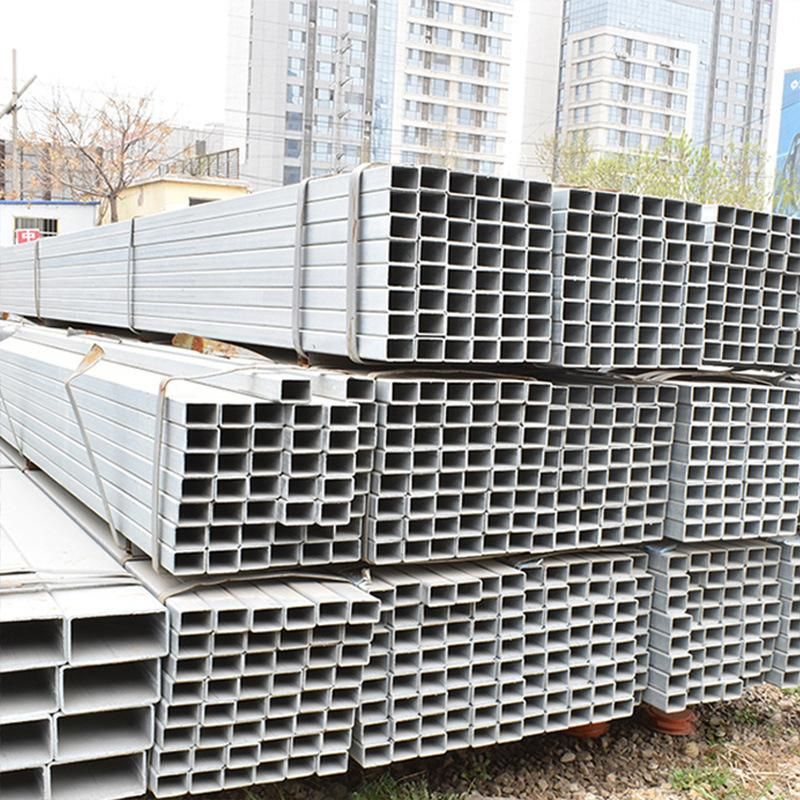 Tubo De Acero Cuadrado Y Rectangular Tubo Cuadrado De Acero De Hierro Galvanizado De Alta Calidad PARA La Venta