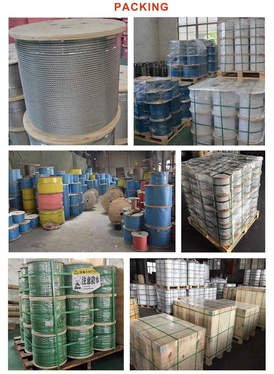 The High Quality 7X19 1.2mm 304 Stainless Steel Wire Rope for Construction