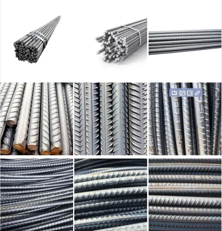 6mm 8mm 12mm Deformed Steel Rebar HRB400 ASTM A615 Factory Price Large Stock for Construction