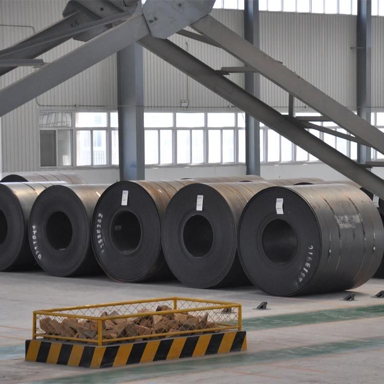 Prime Hot Rolled Alloy Black Iron Steel Sheet in Coils Hr Coil for Structure Fabrication and Pipe