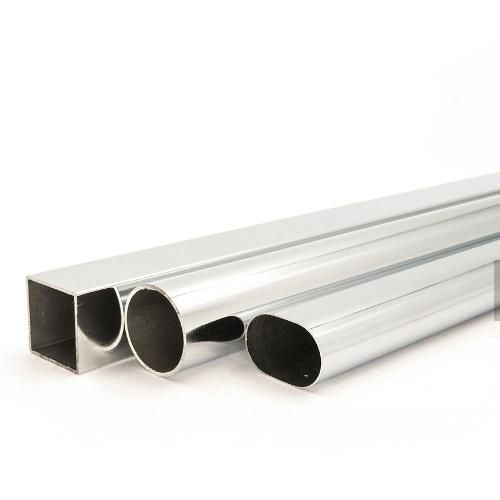 Furniture Parts Hardware New Chrome Wardrobe Connector Pipe Fitting Plated Stainless Steel Square Tube