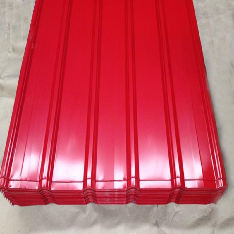 Construction Roof Prepainted Color Zinc Coated Corrugated Metal Steel Roofing Sheet