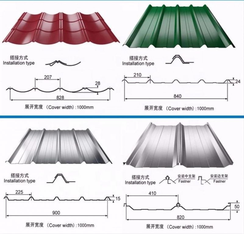 Gi Corrugated Zinc Roof Sheets Metal Price 4X8 Galvanized Steel Roofing Sheet