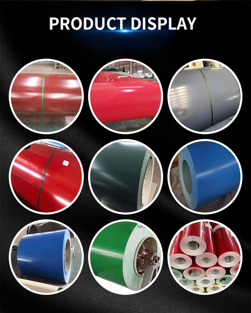Durable Double Coated PPGL PPGI White Color Coated Steel Coils