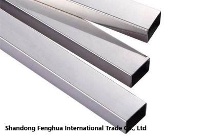 Stainless Steel Rectangular Pipe Hairline Surface 304 304L 316L 316 Stainless Steel Square Tube
