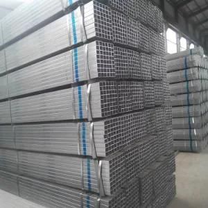 Decoration Material Electric Galvanized Rectangular Steel Pipe