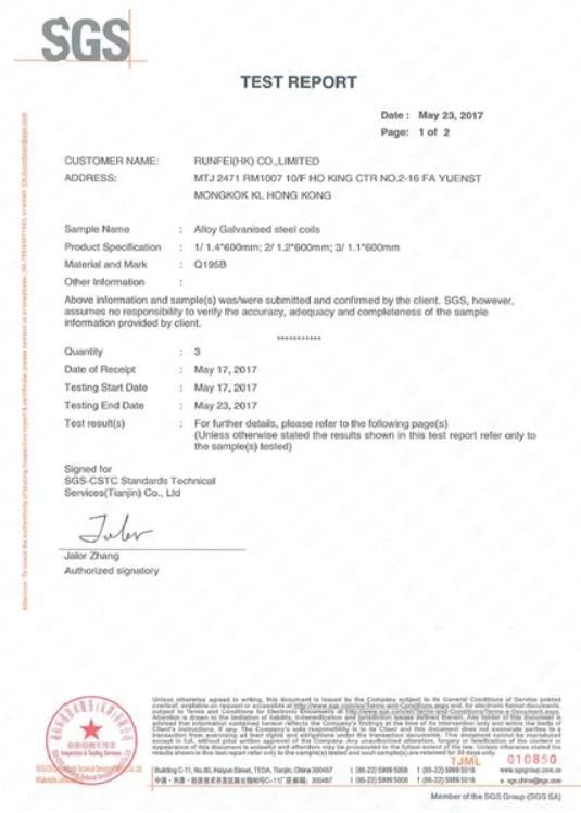 Zn-Al-Mg Zinc Aluminum Magnesium Coated Steel Sheet