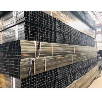 China Supply Q195 Low Carbon Black Steel Hot DIP Galvanized Coating Square Tube/Rectangular Hollow Steel Pipe