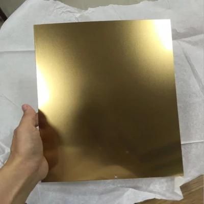 Factory Wholesale 201 304 316 430 Gold Mirror Stainless Steel Sheet