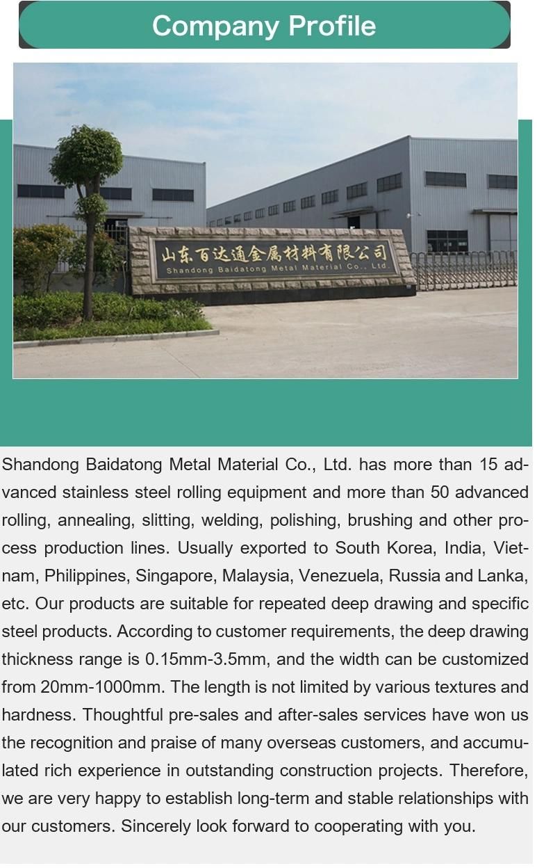 China Cold Rolled AISI 201 301 304 316 316L 410 420 421 430 439 Stainless Steel Coil Strip with 0.1mm 0.2mm 0.3mm 1mm 2mm 3mm Thick