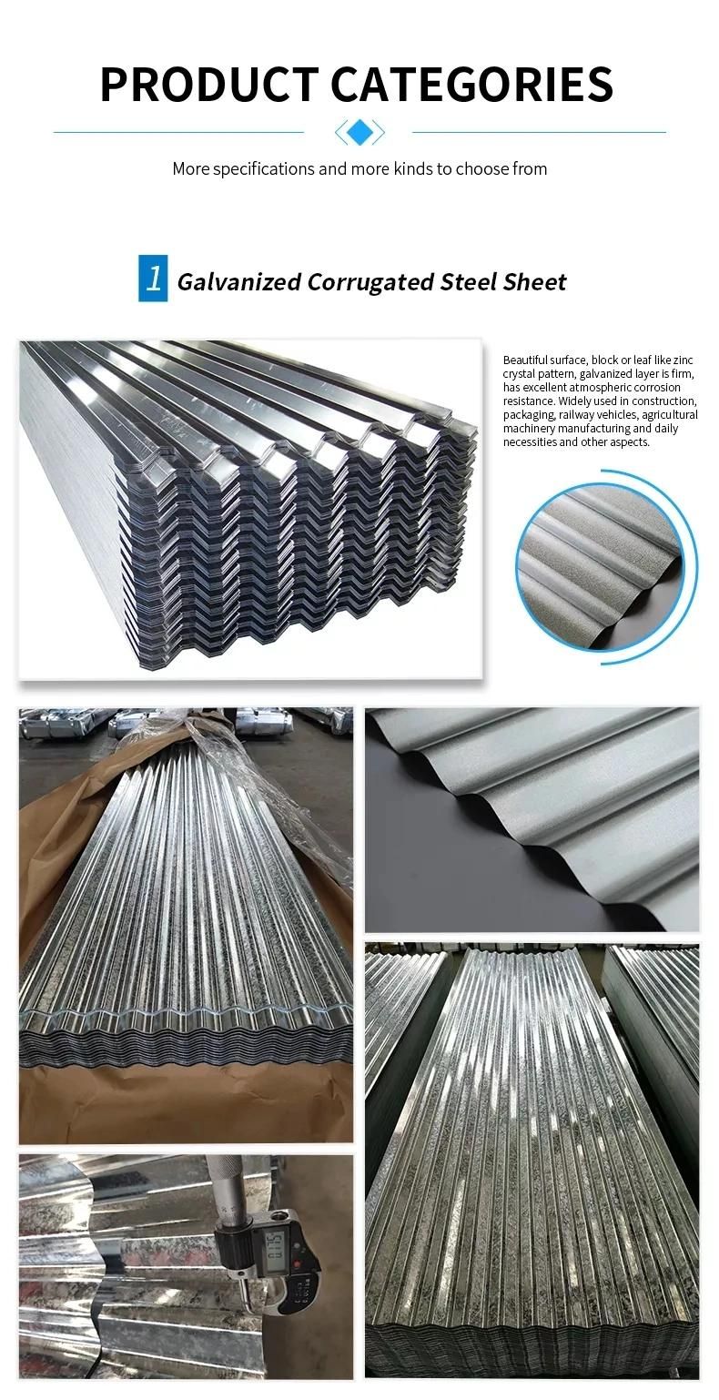 GB DIN Zhongxiang Sea Standard Gi Corrugated Steel Roofing Sheet