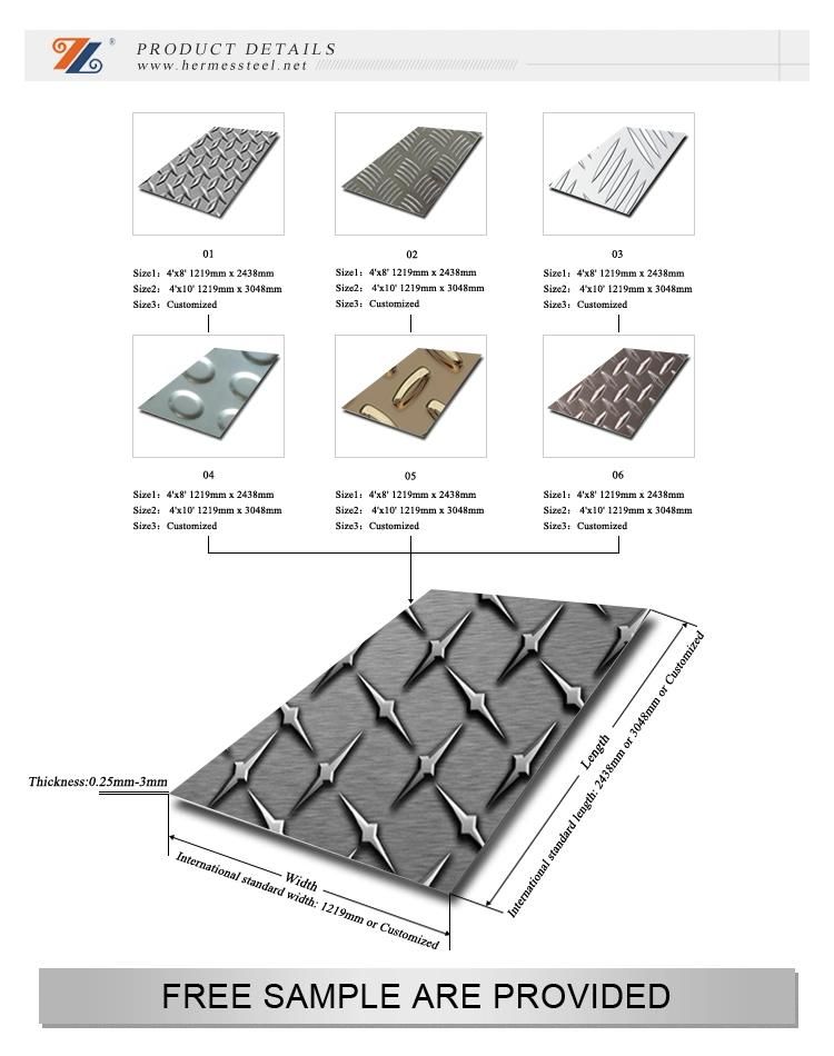 201 304 316 Stainless Steel Checkered Plate Best Selling Products