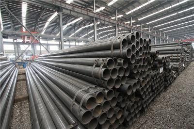 Tianjin Ehong High Quality API 5L ASTM A53/A106 Sch40 Q345 Gr B Schedule 80 Black Carbon Steel Square Tube ERW Welded Black Round Steel Pipe