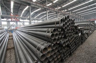 Tianjin Ehong High Quality API 5L ASTM A53/A106 Sch40 Q345 Gr B Schedule 80 Black Carbon Steel Square Tube ERW Welded Black Round Steel Pipe