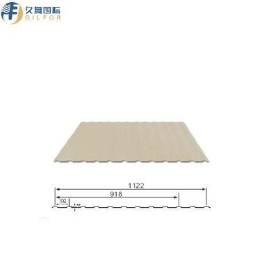 0.4mm PPGI Pre-Painted 918 (1122) mm Width Roofing Sheet for Steel Structure
