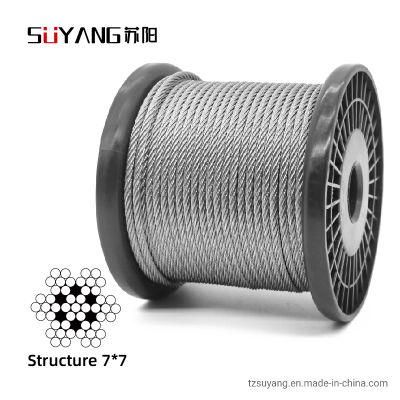 7*7 1.8mm AISI316 Stainless Steel Wire Rope