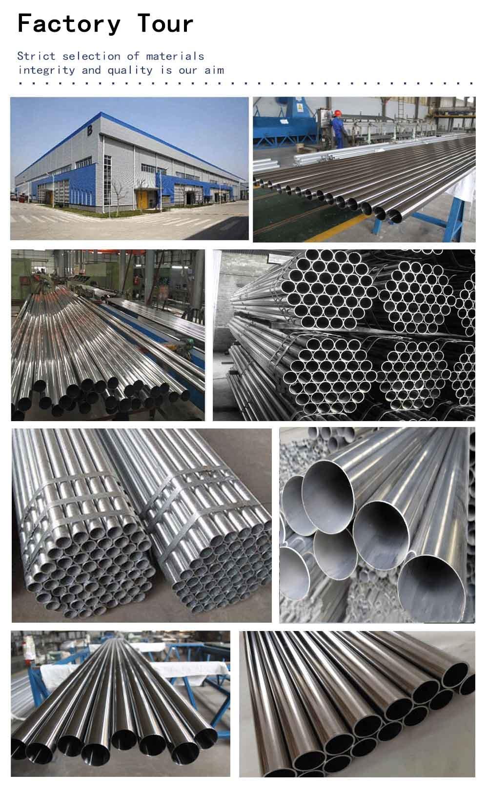 AISI ASTM A249 Ss 201 304 304L 316 316L Stainless Steel Tube No. 1 2b Polish Hairline No. 4 Mirror Stainless Steel Pipes