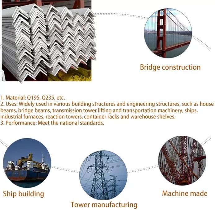 Carbon Steel Hot Rolled Iron Angle Bar/Mild Steel Equal and Unequal Angles