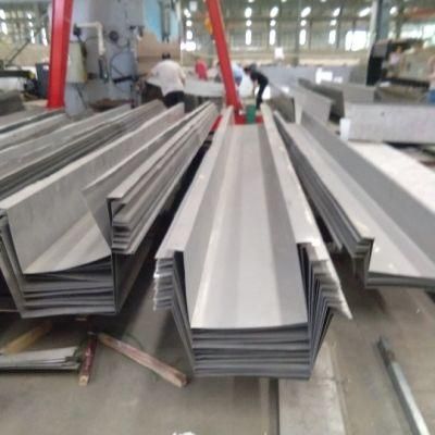 304 Stainless Sheet Rainfall Steel Roof Gutter Customized for Metal Building Materials