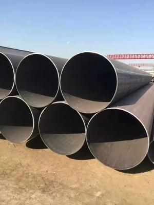 API Gas Line LSAW Tubular Pile/Ms Mild Casing Carbon Steel Pipe with Galvanized Coated/Polyethylene for Construction