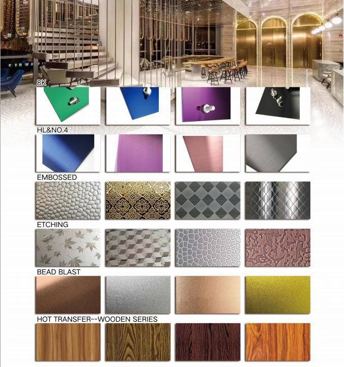 AISI ASTM 201 304 304L 316 316L Color Stainless Steel Sheet Coloured Stainless Steel Sheet Suppliers Colored Stainless Steel Sheets for Sale