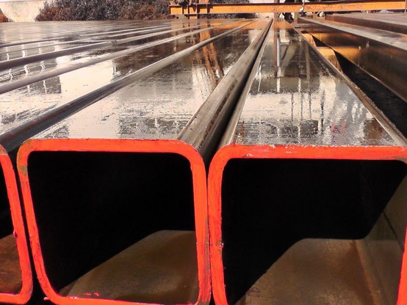 Raw Material Q235 Welded Mild Rhs Square Steel Pipe Small Diameter Black ERW Pipe