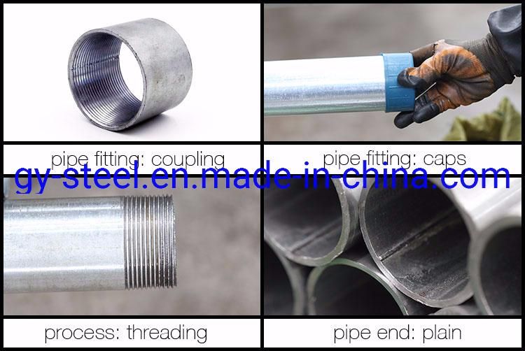 Hot Dipped Galvanized Steel Pipe with Threaded