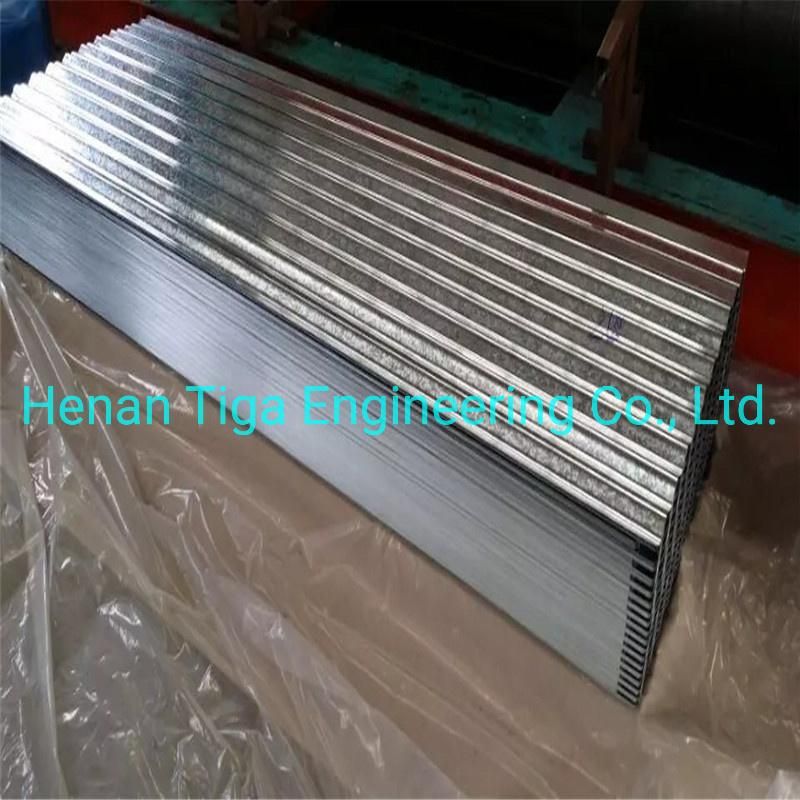 0.12-0.6mm Zinc Coated Zero Regular Spangle Hot Dipped Corrugated Galvanized Roofing Sheet
