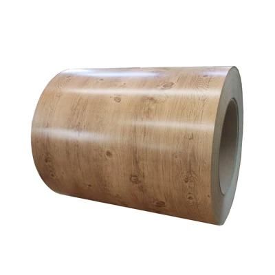 0.45mm ASTM Asis Prepainted Galvanized PPGI PPGL Wood Grain Surface Color Coated Steel Coil