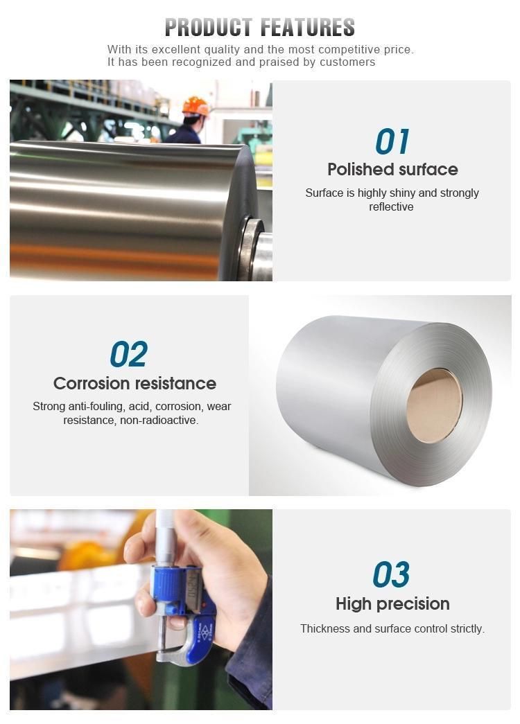 Ss347 Cold Rolled Stainlesssteel Coils / AISI 347 Ba Price Secondary Stainless Steel Coil Prices