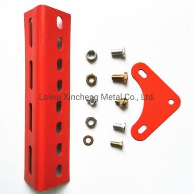 Powder Coated Slotted Angle Hole Rack / Slotted Angle Iron