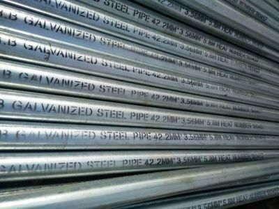 ASTM A53 Sch40 Galvanized Seamless Steel Tube Hot DIP Galvanized Tubes