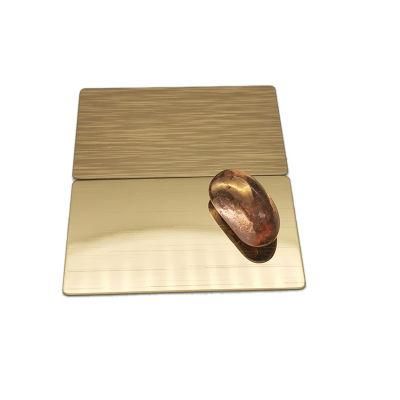 Cold Rolled 304 316 Chrome Color Coating Hairline 4X8 1220X2440mm Cold Rolled Stainless Steel Plate