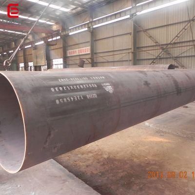 ASTM A252 Thick Wall LSAW Welded Steel Pipe, API 5L 24 Inch Welded Steel Pipeline Tube for Oil and Gas