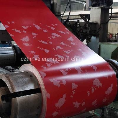 Prime Grades Flower Leaf Pre-Painted Steel Coil 0.3mm Thickness 1000mm Width