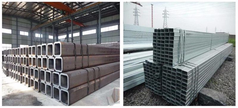 Black Rectangular Hollow Section Square Steel Pipe