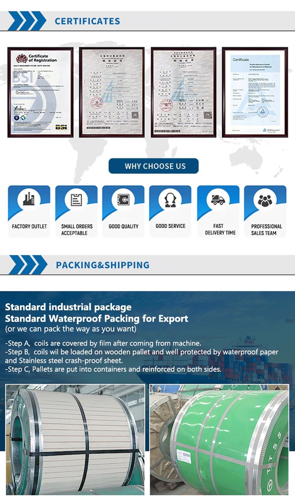 Factory Produces PPGI Colour Coated and Pre-Coated Steel Coils for Metal Roofing Panels