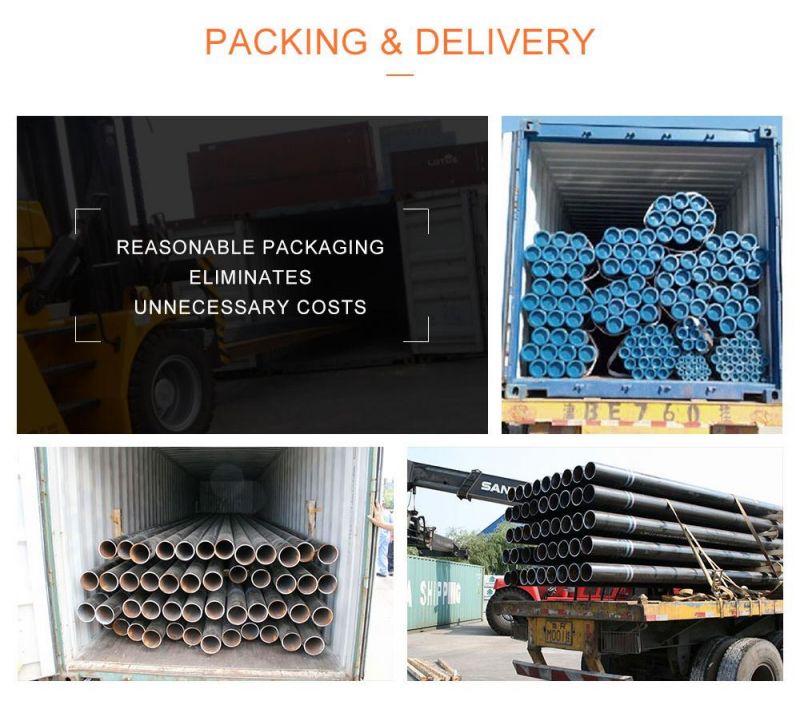 High Quality ERW Seamless Mild Black Round Steel Pipe
