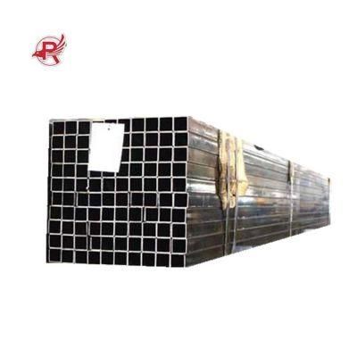 Tianjin Supply Q195 Q235 Low Carbon Black Steel Hot DIP Galvanized Coating Square Tube/Rectangular Hollow Tubular Steel Pipe