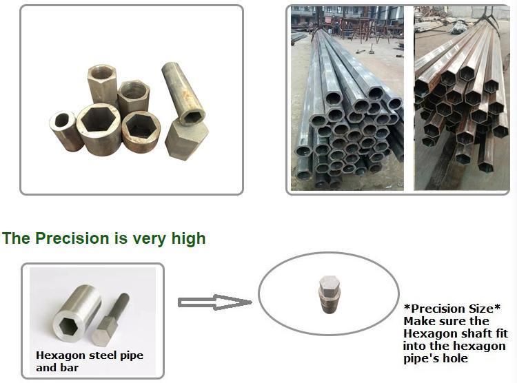 SS304, SS316L, Ss321 Hollow Stainless Steel Hexagonal Pipe