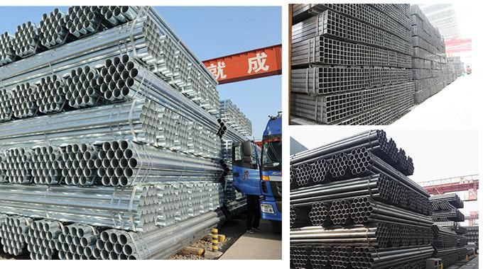 China Youfa Brand Galvanized Steel Pipe Externally & Internally Zinc Coating 505 Gram/M2 for Telegraph Pole