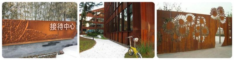 Laser Cut Corten Steel Wall