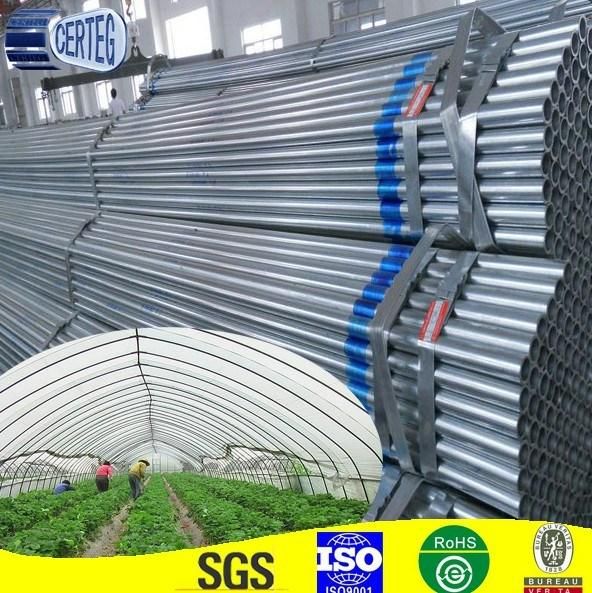 Hangzhou carbon pipes galvanised steel round pipe 5.5m length metal material
