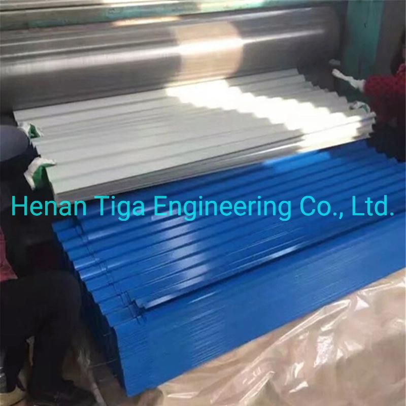 Building Material PPGI Color Roofing Tile Green Red Blue Prepainted Corrugated Steel Roof Sheet