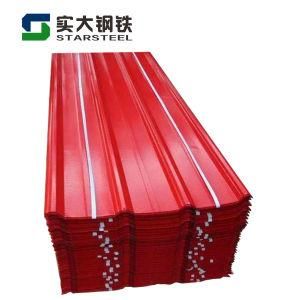 PPGI Z40 Dx51d Pre-Painted Color Coated Corrugated Steel Iron Roofing Sheet