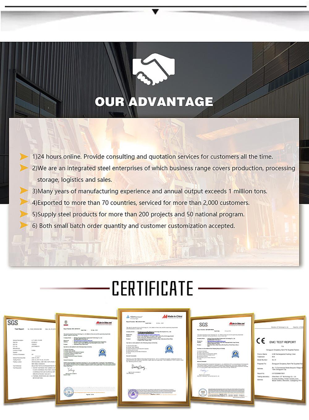 ASTM A527 Specific Heat Capacity of 5 X 10 Galvanized Sheet Metal