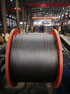 High Carbon Ungalvanized Wire Cable Rope 6X19s FC 12mm