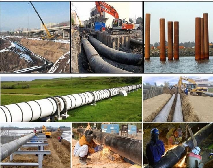 Fluid Pipe SSAW Welded Steel Pipe Low Pressure Fluid ERW Welded Spiral Steel Tube Used for Water Well Casing Pipe