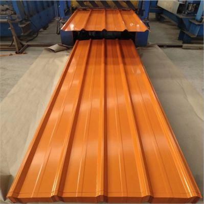 Color Coated Building Material PPGI Galvanized Steel Corrugated Roofing Sheet