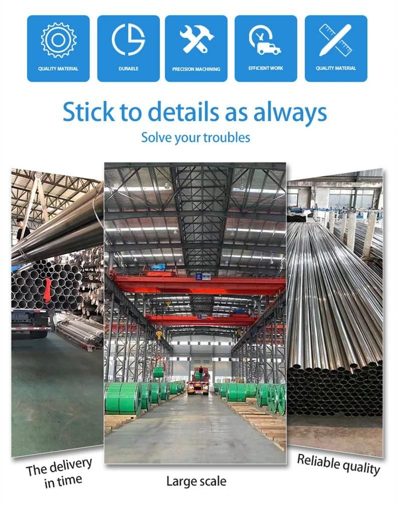 Industrial ASTM 201 202 301 304 321 316 309S 430 409L 904L Stainless Steel Tube for Hot Sale